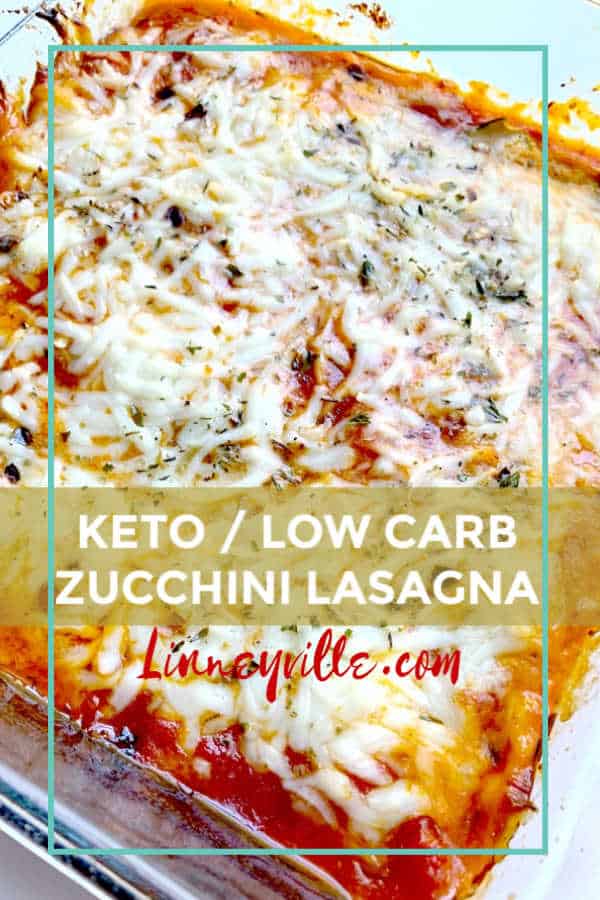 low carb zucchini lasagna pin
