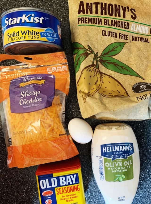 ingredients for keto tuna cakes