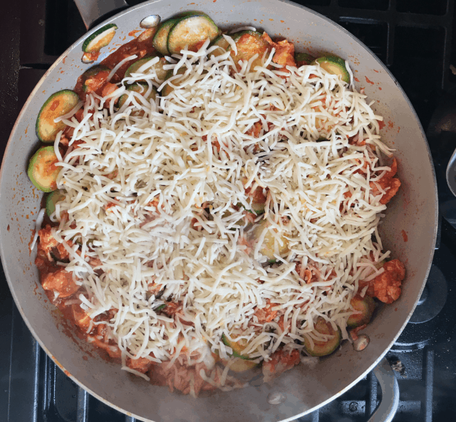 chicken zucchini marinara stove