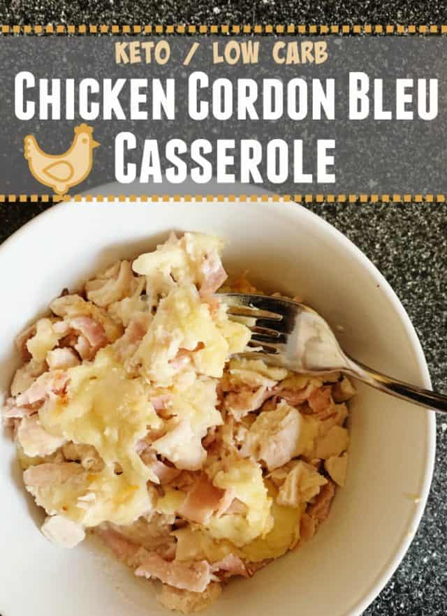 chicken cordon bleu casserole pin 1