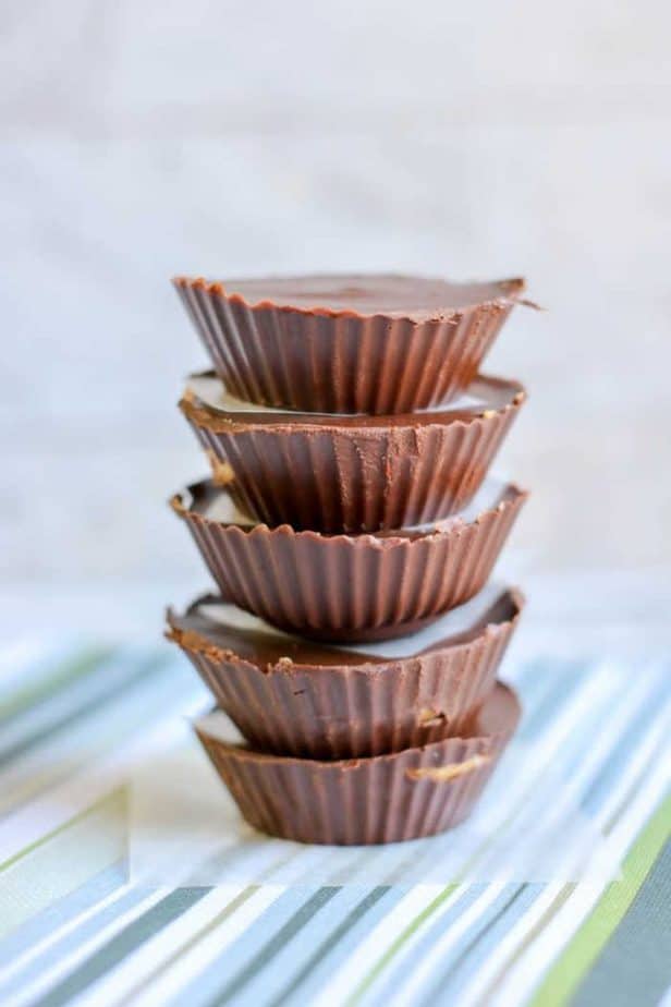 stack of keto pb cups